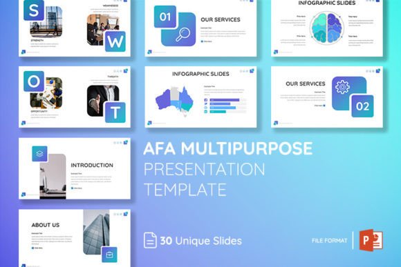 AFA PowerPoint Template: Elevate Your Business Presentations