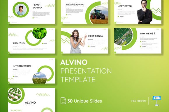 ALVINO Keynote Presentation Template: A Modern Asset for Business Growth