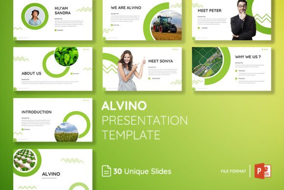 ALVINO Powerpoint Presentation Template: Your Business Blueprint