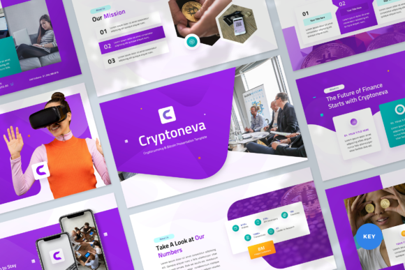 Cryptocurrency Keynote Template: Design for Digital Finance