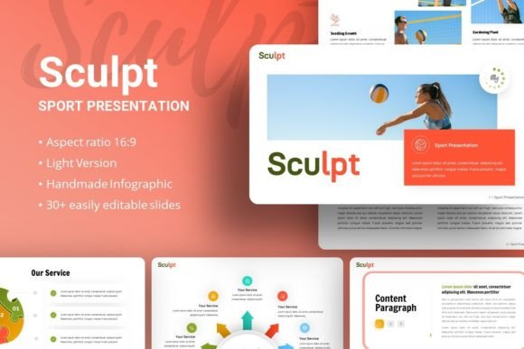 Elevate Your Pitch with the Sculpt Presentation Template