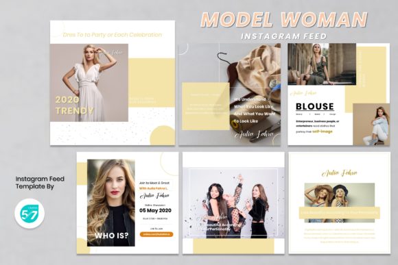 Elevate Your Visual Strategy with a Woman Model Template