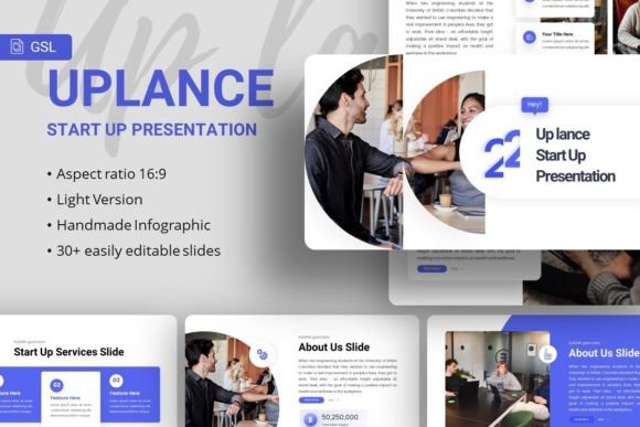 Google Slides - Uplance: A Versatile Template for Startups