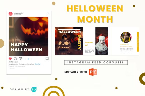 Instagram Carousel - Halloween Mont: Your Ultimate Spooky Season Design Solution