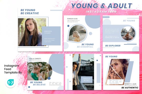 Instagram Feed Template - Young & Adult: Elevate Your Visual Grid