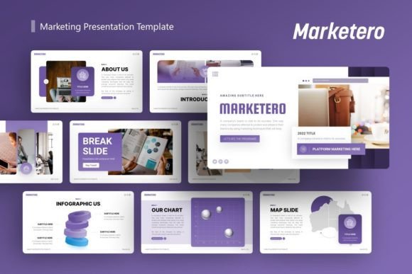 Marketing Presentation - Marketero: A Template for Modern Business